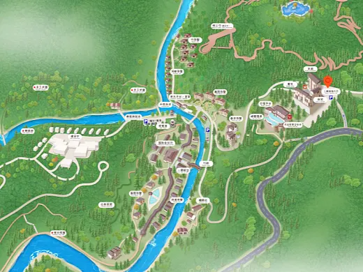 东方华侨农场结合景区手绘地图智慧导览和720全景技术，可以让景区更加“动”起来，为游客提供更加身临其境的导览体验。